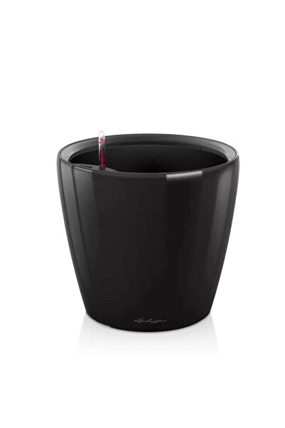 Lechuza Ghiveci cu auto-udare Classico Premium, 28 LS, 7 L, Negru lucios