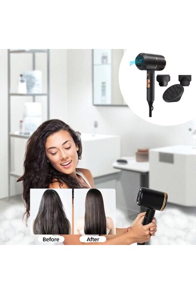 OEM Professional Hair Dryer 1800W with Negative Ions, 2 Speeds, 3 Temperature Settings, Turbo Drying