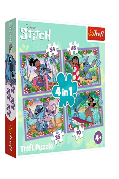 Lilo & Stitch Puzzle 4 în 1 - Trefl