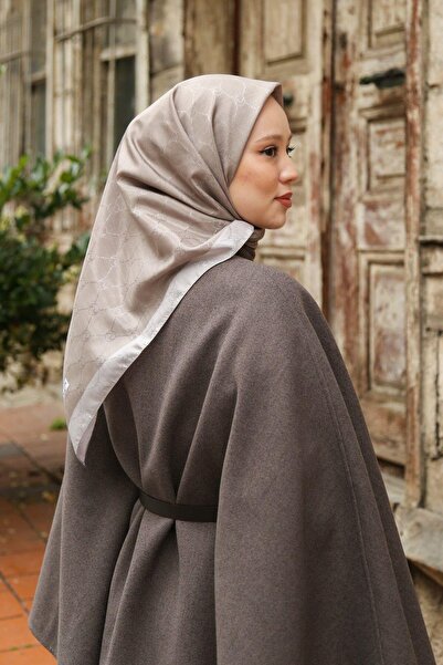 Hint İpek Scarf - Premium Lux Original Monogram Scarf (Silk Voile, High Quality, Lightweight, Comfortable, Stylish, Scarf)