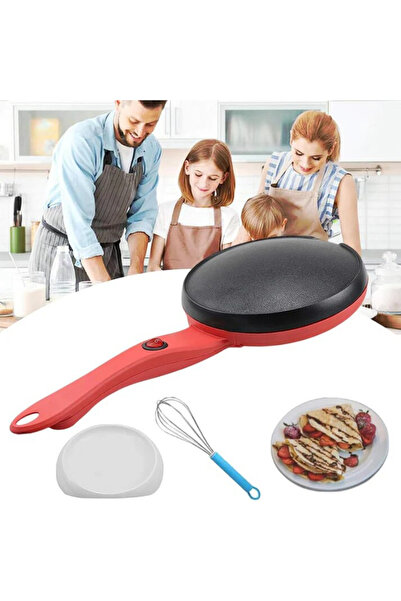 GARDEON Electric Non Stick Pancake Frying Pan 20cm 600W with Stand and Bowl, Easy Cleaning