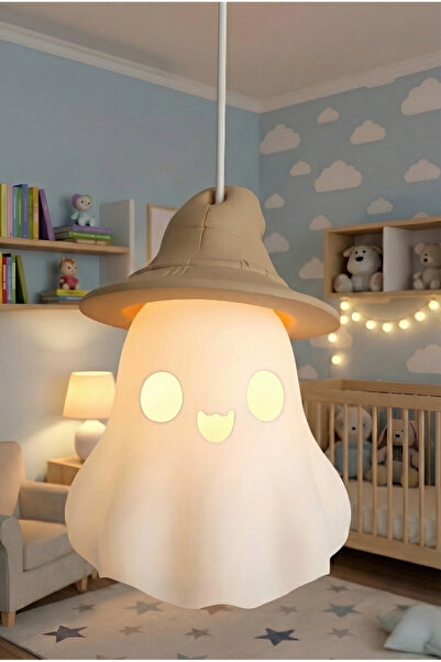 Rekatech Sevimli Hayalet Tasarımlı Avize - Çocuk ve Bebek Odası avize/E27