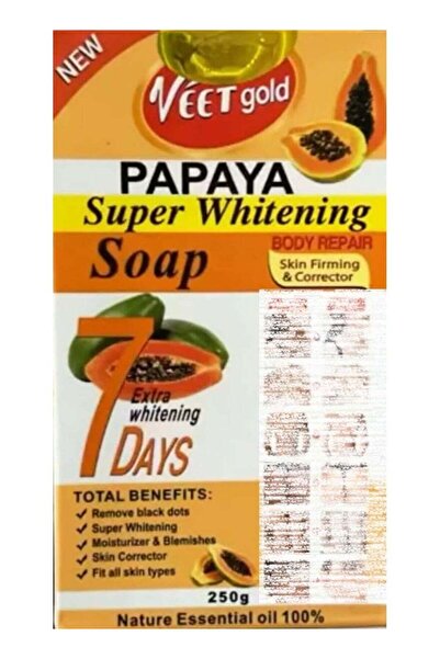 Veet Gold Papaya Super Whitening Soap 200g
