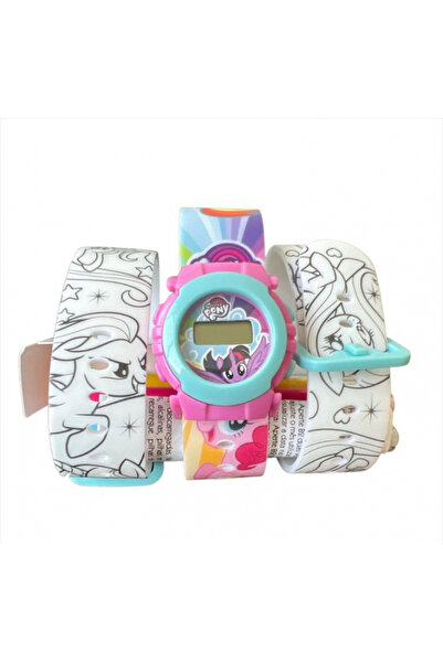 MY LITTLE PONY ceas de mână digital cu brățări colorabile