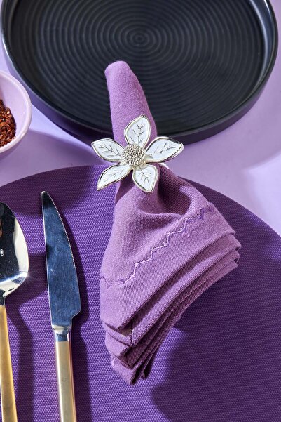 Milenay Napkin Ring Collection, Napkin Ring Holder, Ringed Napkin Ring, 3 Pieces