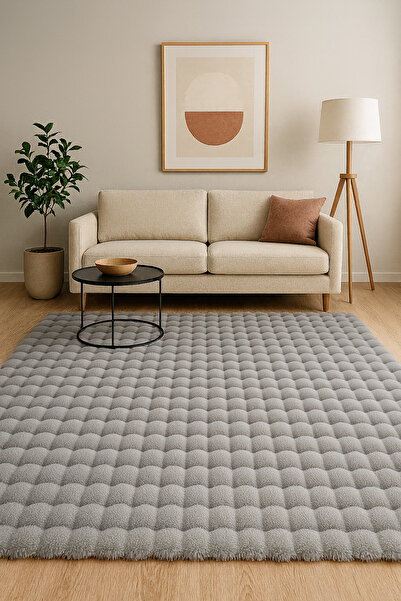 KEVLİNE Bubble Salon Mutfak Çocuk Odası Yolluk Kaymaz Taban Halı