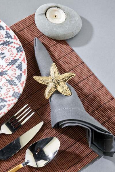 Milenay Napkin Ring Collection, Napkin Ring Holder, Ringed Napkin Ring, 3 Pieces