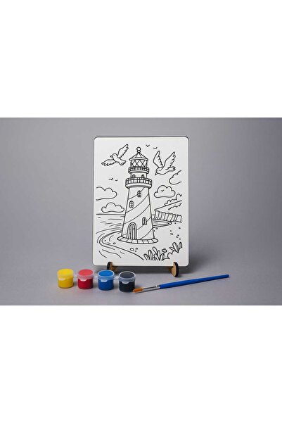 Bebek Özel لوحة نموذجية خشبية قابلة للطلاء للأطفال مع حامل موديل 041