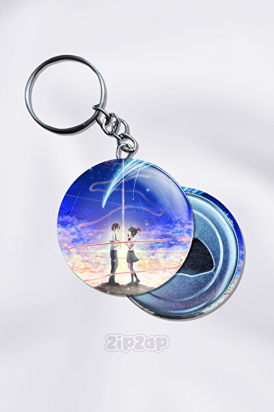 ZipZap حلية مفاتيح على شكل حقيبة من أنمي كيمي نو نا وا (قطعة واحدة)