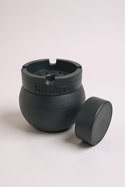 RocArt Home Odorless Ashtray with Concrete Lid (Scull Lid Option Available)