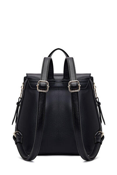 Derimod Women's Black Printed Accessory Backpack 25Abd285026