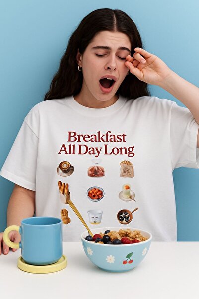 MAYDAY CULTURE Μπλουζάκι Πρωινού Φαγητού Λευκό Unisex Γυναικείο Ανδρικό Vinta...