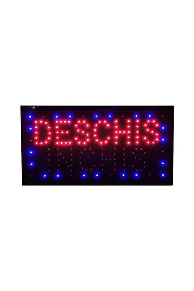 Led Panou reclama luminoasa DESCHIS-INCHIS elSales ELS-PN1 , 48 x 25 cm , negru