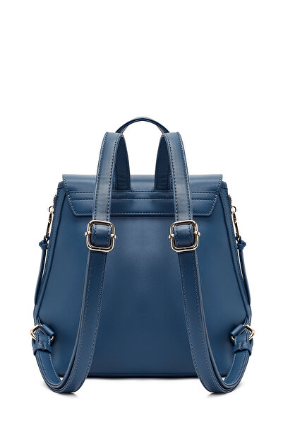 Derimod Women's Blue Printed Accessory Backpack 25Abd285026