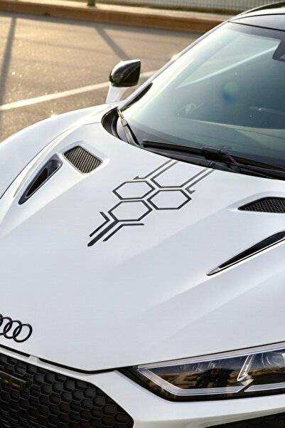 Yalıgraf Reklam Tabela ملصق غطاء محرك السيارة على شكل خلية نحل سداسية 50 سم