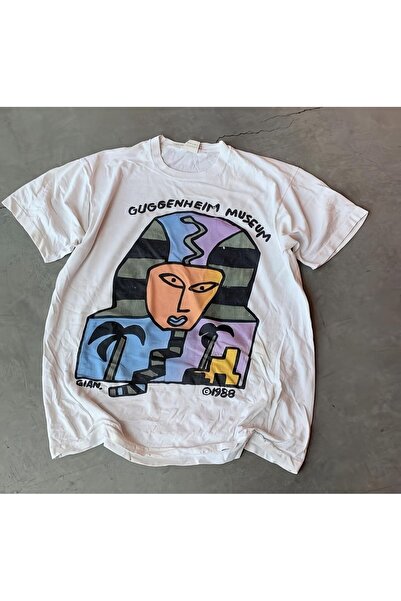 MAYDAY CULTURE Λευκό Unisex Γυναικείο Ανδρικό T-shirt Vintage T-shirt Oversize