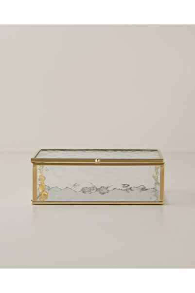 English Home Poly Dekoratif Kutu 18x12x6 cm Gold
