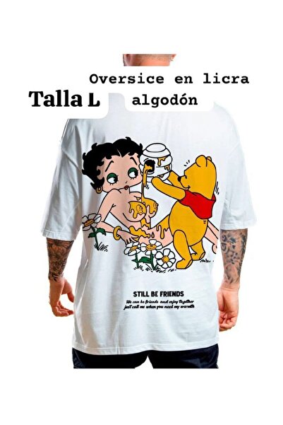 MAYDAY CULTURE تي شيرت بيتي بوب أبيض للجنسين للنساء والرجال تي شيرت عتيق قصة ...