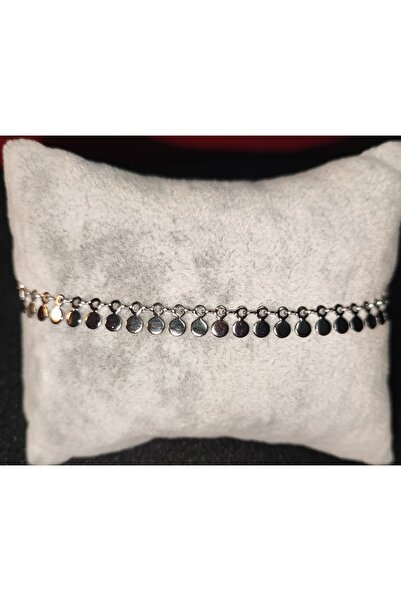 AGB سوار أنيق بسيط قابل للتعديل مع تفاصيل خلخال وتصميم شرقي (فولاذ مقاوم للصدأ)