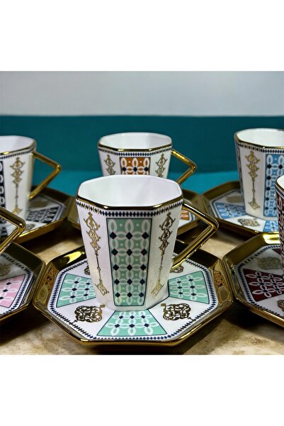 Kosova Porselen Fincan Takımı 6lı 90 cc (RSY-237)