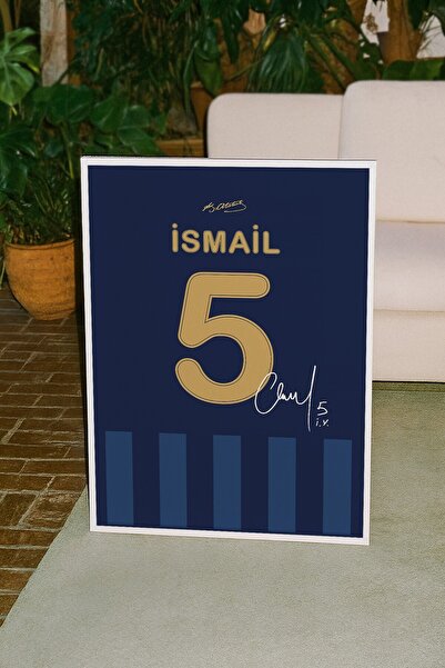 Base Concept İsmail Yüksek 5 Numara İmzalı Forma Tablo Poster (Çerçeveli)