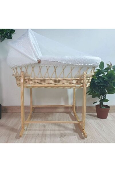 Reiashn Moses basket bed with a bedding set