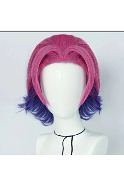 Butic Anime Peruk Ramona Flowers Peruk Scott Pilgrim Sentetik Kawaii Peruk