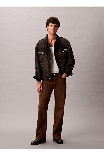 Calvin Klein Jeans Antrasit Erkek Denim Ceket LV04RD707G01G 90S ESPRESSO BLACK TR