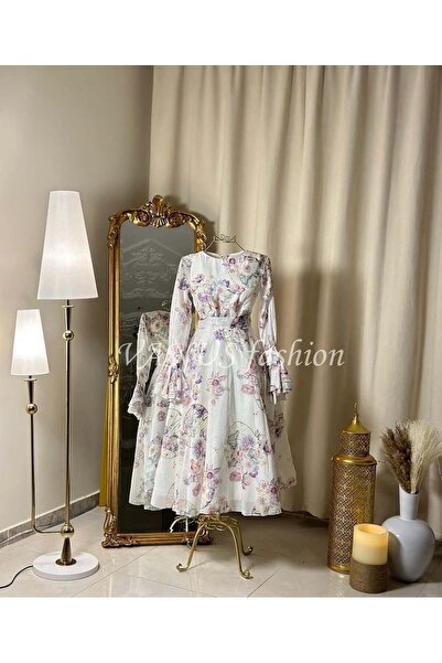 vanus fashion Floral midi dress 4274