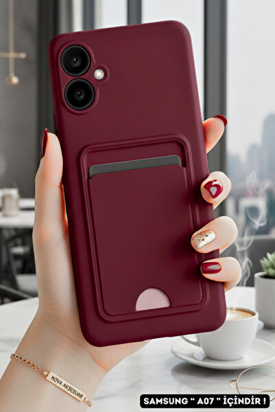 cepmoda حافظة هاتف متوافقة مع سامسونج 'A07' مع حامل للبطاقات - مع فتحة للبطاق...