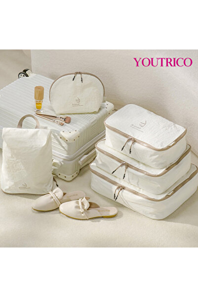 Youtrico 5pcs Travel Luggage Organizer,Packing Cubes Set Compression Storage ...