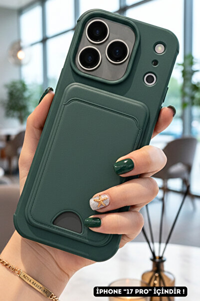 cepmoda حافظة هاتف متوافقة مع آيفون '17 برو' مع حامل للبطاقات - مزودة بفتحة ل...