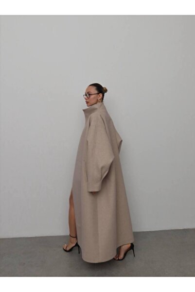 MAXXANA Kaşe Fabric Oversized Coat