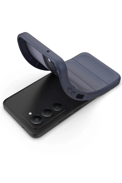 cepmoda Xiaomi'Redmi 15 (4g)' Case - Anti-Shock Velvet Interior Coating Curved Thick Soft Cover - Dark Blue