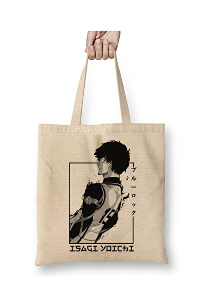 Toyaso Isagi Yoichi Blue Lock Anime Geantă de pânză albă Geantă de cumpărătur...