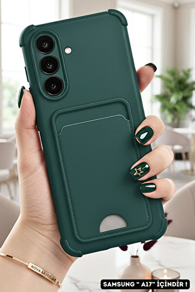 cepmoda حافظة هاتف متوافقة مع سامسونج 'A17' مع حامل للبطاقات - مع حجرة للبطاق...