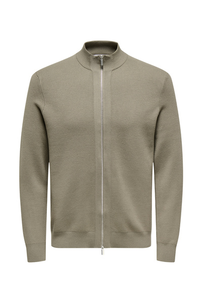 Only & Sons كارديجان رجالي باللون البيج ONSCOOPER REG LS 12 CARDIGAN KNIT