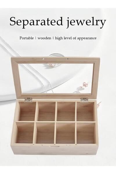 Generic Tea Box Tea Bag Organizer with 8 Compartments