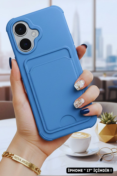 cepmoda حافظة هاتف متوافقة مع آيفون 17 مع حامل للبطاقات - حجرة للبطاقات، غطاء...