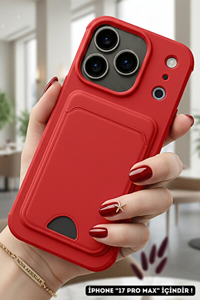 cepmoda حافظة هاتف متوافقة مع آيفون '17 برو ماكس' مع حامل للبطاقات - حجرة للب...