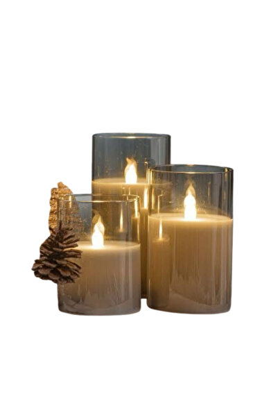 Cata CT-8433 Prag Serisi 3’lü Mum Tasarımlı Dekoratif Masa Lambası – Günışığı