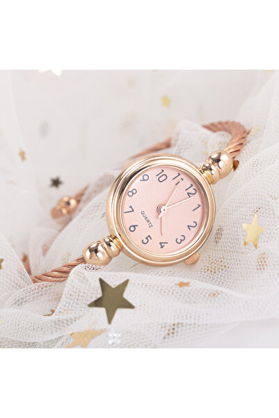 Choice ساعة يد نسائية فاخرة أخرى من قطعتين بسوار ذهبي أنيق للنساء مع سوار Mon...