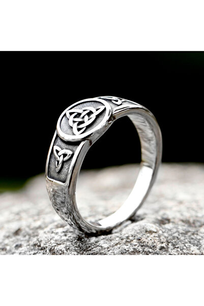 Choice ١٠ كما هو موضح ٢٠٢٣ خاتم عقدة الساحرة من الفولاذ المقاوم للصدأ، صليب و...