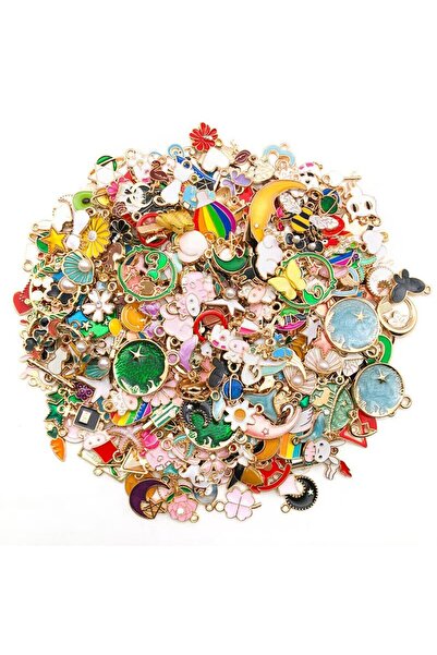 Choice 50 قطعة من أنماط مختلطة 20/30/50 قطعة من دلايات صنع المجوهرات مطلية با...