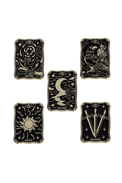 Choice دبابيس مطلية بالمينا من مجموعة تاروت TZ1088، دبابيس مخصصة من Noface-ma...