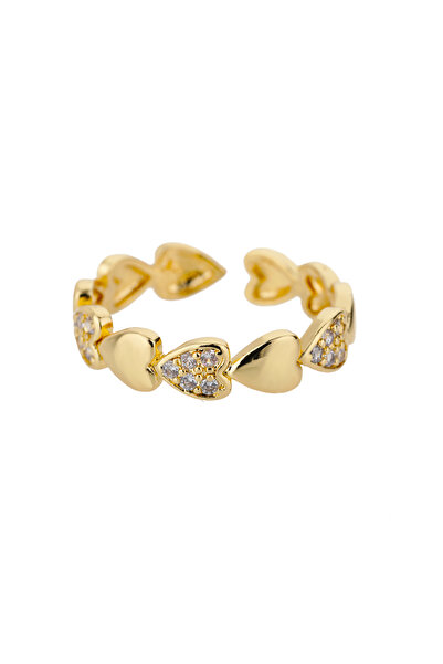 Choice 6 خواتم مفتوحة على شكل قلب القمر من الزركون المكعب العتيق للنساء باللو...