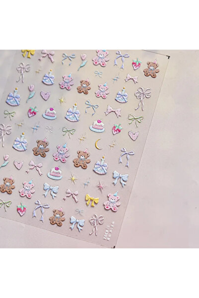 NAILFYOU ملصقات أظافر خماسية الأبعاد على شكل فقاعات مائية ملونة TO4392، سمكة ...