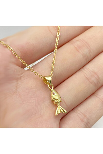 Choice قلادة أنيقة متحركة على شكل سمكة صغيرة للنساء مصنوعة من الفولاذ المقاوم...