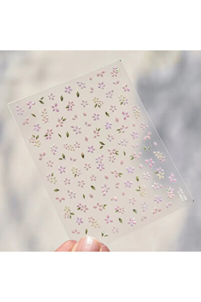 NAILFYOU TO4841 باقة زهور بيضاء بأوراق ذهبية، بتلات زهور التوليب، تصميم معدني...