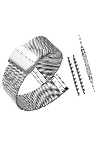 Choice 22mm WHITE Milanese Watchband 12mm 14mm 16mm 18mm 20mm 22mm 24mm Unive...